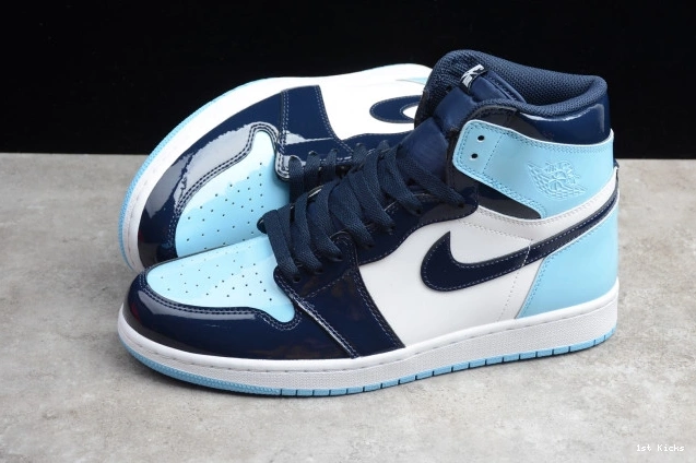 1st Kicks Shoes Jordan UNC Retro High 1 OG Patent CD0461-401 Air 0814